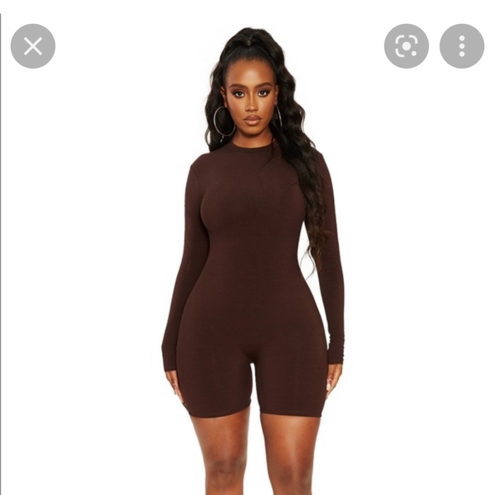 Naked wardrobe snatched romper